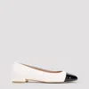 Stuart Weitzman Pearl Leather Ballet Flats In Nude & Neutrals