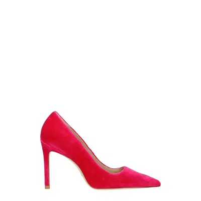 Stuart Weitzman Pink Velvet Broch