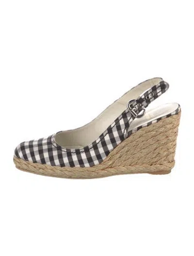 Pre-owned Stuart Weitzman Plaid Print Pumps In Multi