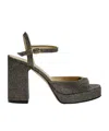 Stuart Weitzman Platform Sandals In Black