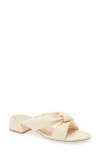 Stuart Weitzman Playa 35 Knot Slide Sandal In Natural