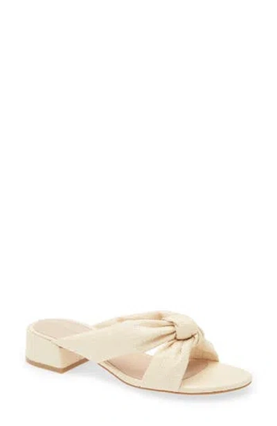 Stuart Weitzman Playa 35 Knot Slide Sandal In Natural