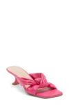 Stuart Weitzman Playa 50 Knot Kitten Heel Sandal In Pink