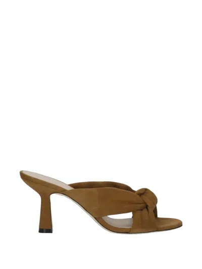 Stuart Weitzman Playa Knot Sandals In Brown