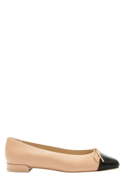 STUART WEITZMAN POINTED ALMOND TOE BALLERINA FLATS