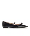 Stuart Weitzman Pointed Ballet Shoes In Black