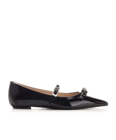 Stuart Weitzman Pointed Ballet Shoes In Black