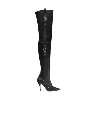 Stuart Weitzman Pointed Boots In Black