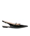 Stuart Weitzman Pointed Flat Sandals