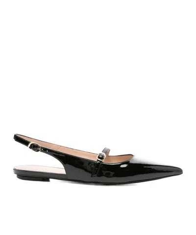 Stuart Weitzman Pointed Flat Sandals