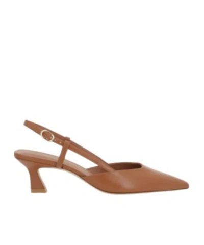 Stuart Weitzman Pointed High Heel Sandals In Brown