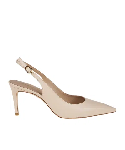 Stuart Weitzman Pointed High Heel Sandals In Nude