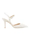 Stuart Weitzman Bliss Pointed Toe Pump In White