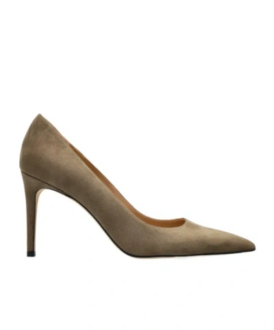 Stuart Weitzman Pointed High Heels In Brown