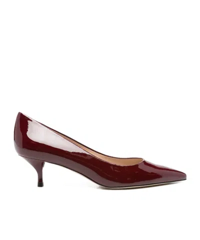 Stuart Weitzman Pointed High Heels In Burgundy