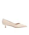 Stuart Weitzman Eva 35 Pump Dress Spazzolato Pumps White In Nude