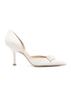 Stuart Weitzman Pointed High Heels In White