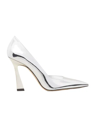 Stuart Weitzman Pointed High Heels In White