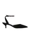 Stuart Weitzman Pointed Shoes With Exposed Heels In Black