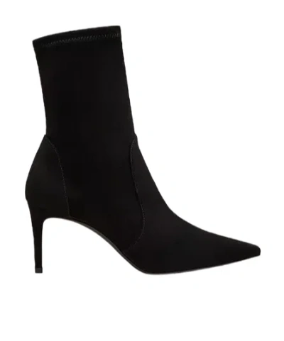 Stuart Weitzman Pointed Short Boots In Black