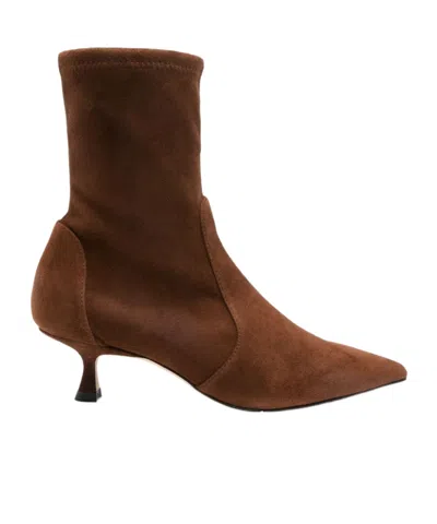STUART WEITZMAN POINTED SHORT BOOTS