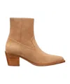 Stuart Weitzman 60mm Tate Suede Ankle Boots In Camel