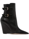 Stuart Weitzman Saloon 100 Wedge Boot In Black