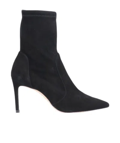Stuart Weitzman Pointed-toe 900mm High-heel Boots In Black