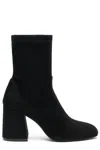 Stuart Weitzman Stivali Pelle Di Vitello Nero In Black