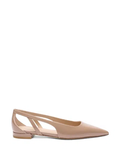 STUART WEITZMAN POINTED-TOE FLAT PUMPS