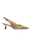 Stuart Weitzman 50mm Stuart Sculpt Slingback Pumps In Brown