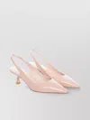 Stuart Weitzman Pointed Toe Kitten Heel Pumps