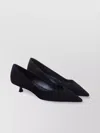 Stuart Weitzman Pointed Toe Kitten Heel Pumps