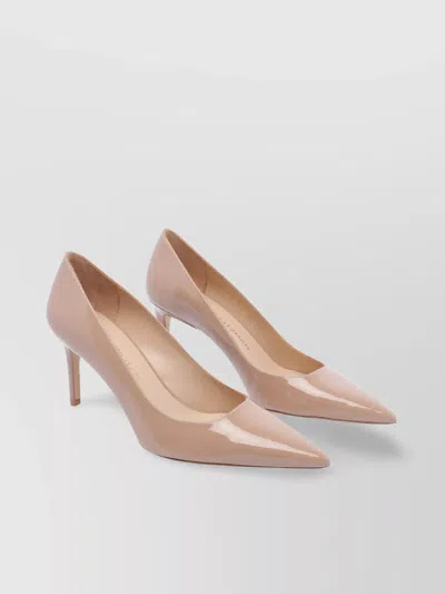 Stuart Weitzman Pointed Toe Patent Leather High Heel Pumps
