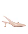 Stuart Weitzman Naomi 50 Slingback Pumps In Nude