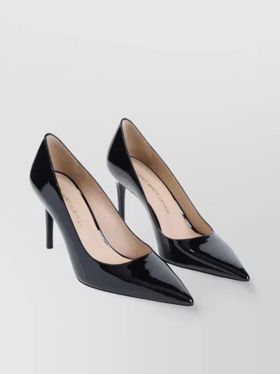 STUART WEITZMAN POINTED TOE STILETTO HEEL PUMPS IN PATENT LEATHER