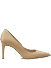 Stuart Weitzman Pointed-toe Stiletto Pumps In Neutral