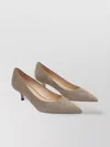 Stuart Weitzman Pointed Toe Suede Finish Pumps