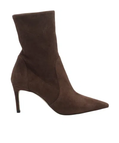 Stuart Weitzman Pointed-toe Ankle Boots In Multi