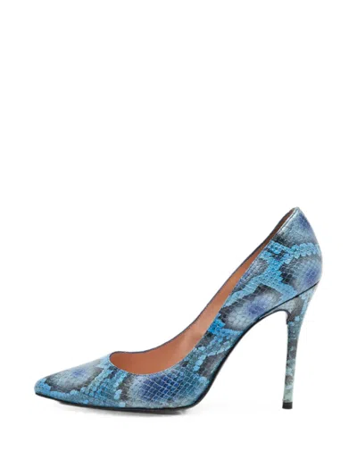 Pre-owned Stuart Weitzman Pointed-toe Heeled Pumps In Blue