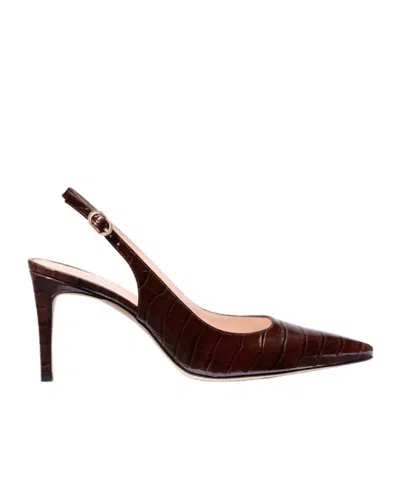 Stuart Weitzman Pointed-toe High-heeled Sandals In Black