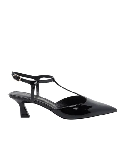 Stuart Weitzman Pointed-toe High-heeled Sandals In Black