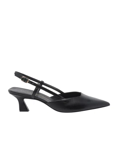 Stuart Weitzman Pointed-toe High-heeled Sandals In Black