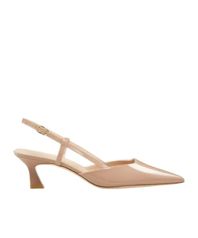 Stuart Weitzman Pointed-toe High-heeled Sandals In Pink