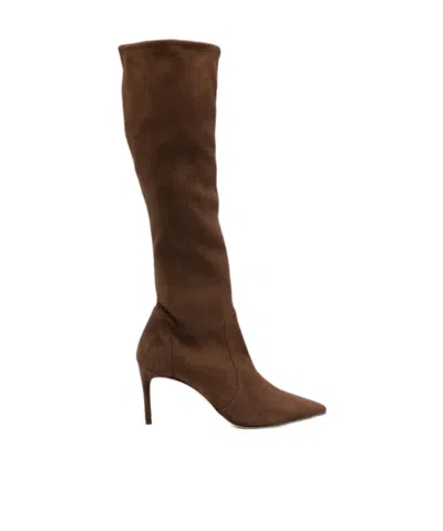 STUART WEITZMAN POINTED-TOE TALL BOOTS