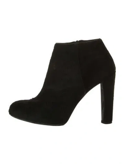 Pre-owned Stuart Weitzman Ponyhair Boots In Black