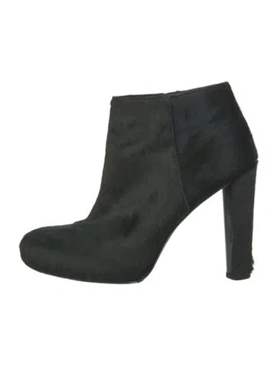 Pre-owned Stuart Weitzman Ponyhair Boots In Green
