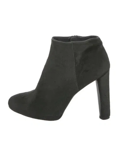 Pre-owned Stuart Weitzman Ponyhair Boots In Green