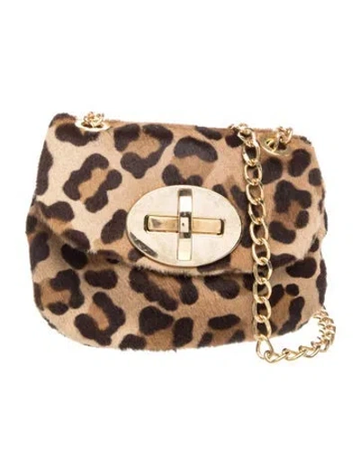 Pre-owned Stuart Weitzman Ponyhair Shoulder Bag In Neutral