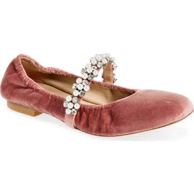 Stuart Weitzman Poppy Ballet Flat In Desert Rose